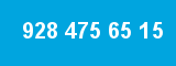 928 475 65 15 928 475 65 15